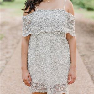 Francesca’s White Lace dress